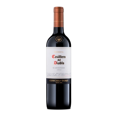 VINO CASILLERO DEL DIABLO CARMENERE 750 ML.