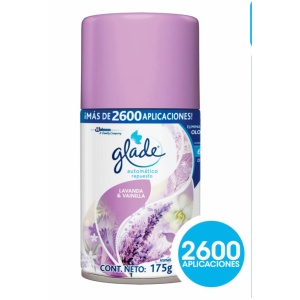 DESODORANTE DE AMBIENTE GLADE LAVANDA Y VAINILLA 170 ML REPUESTO