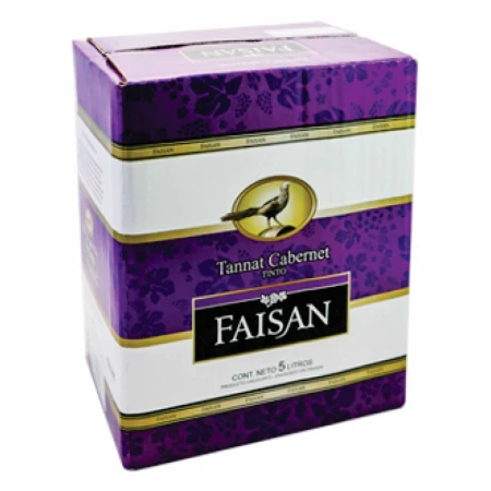 VINO FAISAN TANNAT CABERNET CON CANILLA 5 LT.
