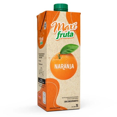 JUGO MAXI FRUTA NARANJA 1 LT.