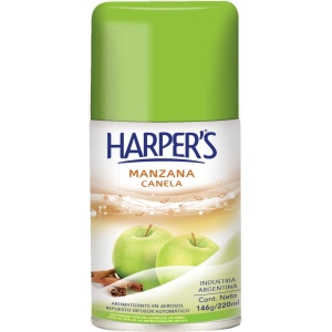 AROMATIZANTE HARPER MANZANA Y CANELA 220 ML