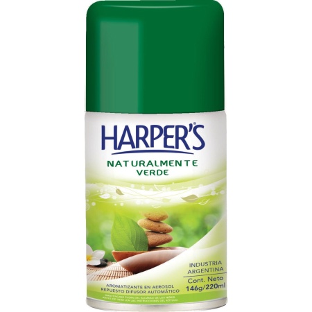 AROMATIZANTE HARPER NAT. VERDE 220 ML
