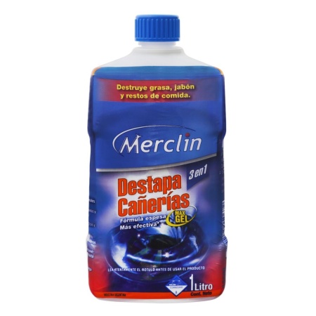 DESTAPA CAÑERIAS MAX GEL 1 LT MERCLIN