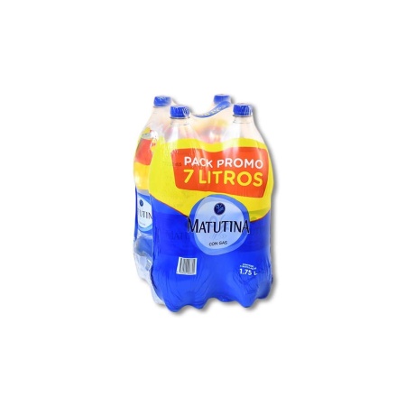 AGUA MATUTINA 1.75 LT. C/GAS PACK X 4