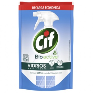 LIMPIADOR CIF VIDRIOS BIO ACTIVE 900 ML