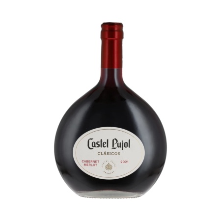 VINO TINTO CABERNET MERLOT CASTEL PUJOL 3/4 LT.