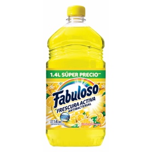 LIMPIADOR FABULOSO ANTI BACTERIAL LIMON 1.4 LT