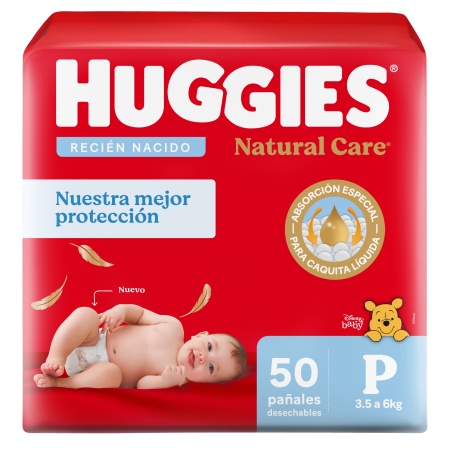 PAÑALES HUGGIES SUPER CARE UNISEX P x 50