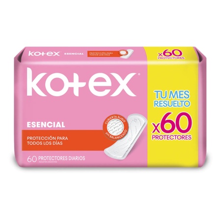 PROTECTOR DIARIO KOTEX ESENCIAL x 60