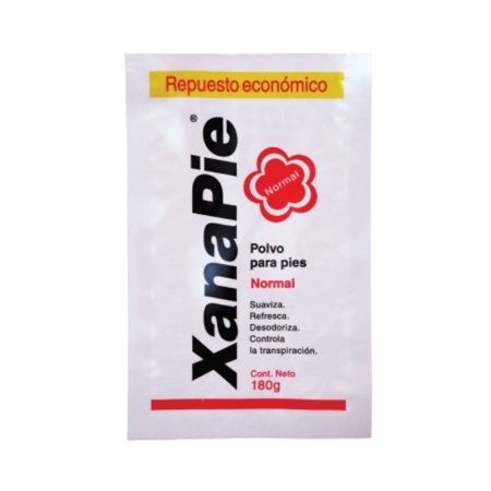 TALCO PARA PIES XANAPIE 180 GR. NORMAL BOLSA