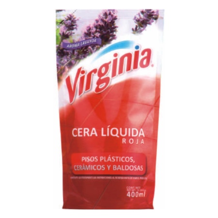 CERA VIRGINIA ROJA DOY PACK 400 ML.