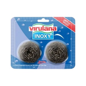 ESPONJA VIRULANA ACERO INOXY X 2