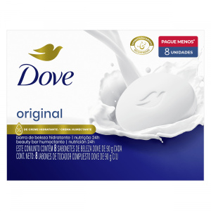 JABON TOCADOR DOVE 90 GR. BLANCO x 8
