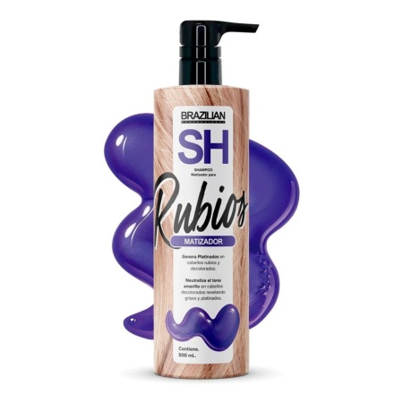 CHAMPU BRAZILIAN 500 ML MATIZADOR RUBIOS