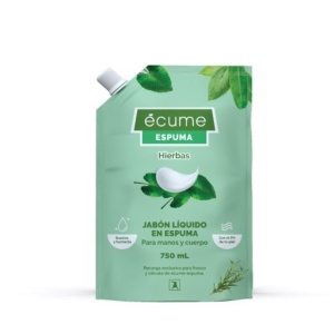JABON ECUME 750 ML. ESPUMA HIERBAS DOY PACK