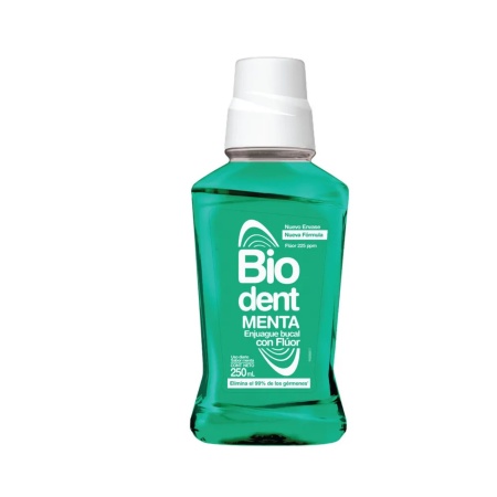ENJUAGUE BUCAL BIODENT MENTA 250 ML