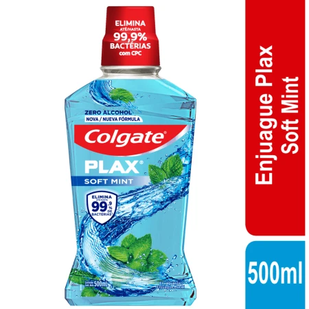 ENJUAGUE BUCAL COLGATE SOFT MINT 500 ML
