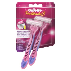 MAQUINA PARA AFEITAR GILLETTE PRESTOBARBA III M x 2