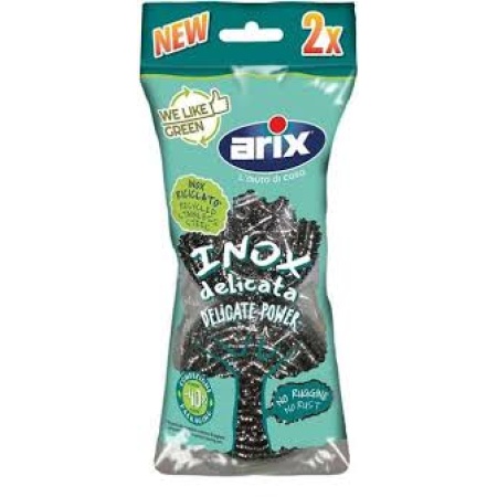 ESPONJA ARIX ACERO INOXIDABLE RECICLABLE X 2