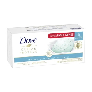 JABON TOCADOR DOVE 90 GR. ANTIBACTERIAL PACK x 6