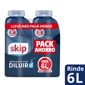 JABON LIQUIDO SKIP P/DILUIR 500ML x 2