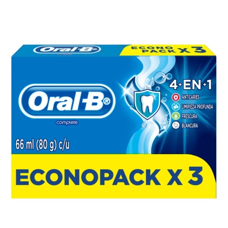 CREMA DENTAL ORAL B 80 GR TRI-PACK 4 EN 1