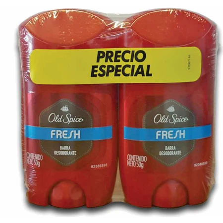 PACK DESODORANTE OLD SPICE BARRA FRESH X 2 UN