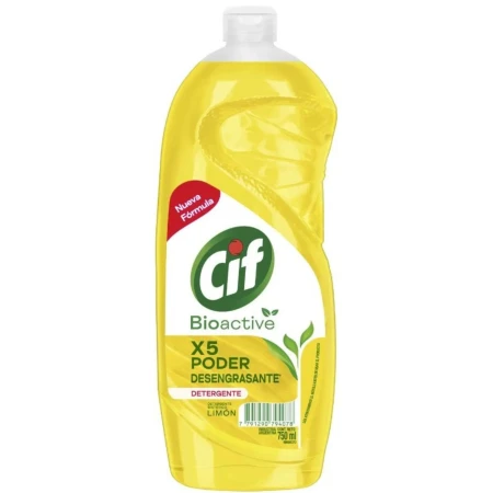 DETERGENTE CIF BIOACTIVE LIMON 750 ML