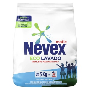 JABON EN POLVO NEVEX MATIC 3 KG. ECOLAVADO
