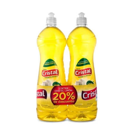 DETERGENTE CRISTAL LIMON X2 1.25LT-20%