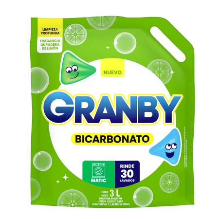 JABON LIQUIDO GRANBY 3 LT. LIMON DOY PACK