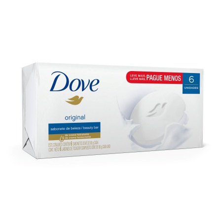 JABON TOCADOR DOVE BLANCO X 6 90 GR