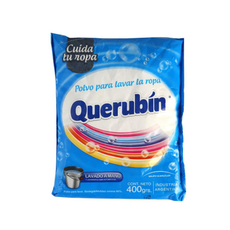 JABON EN POLVO QUERUBIN 400 GR. LAVADPO A MANO