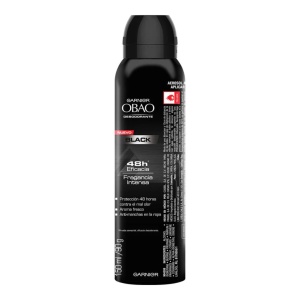 DESODORANTE OBAO 150 ML BLACK MEN AEROSOL
