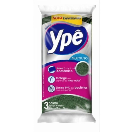 ESPONJA DOBLE FAZ YPE PACK X 3