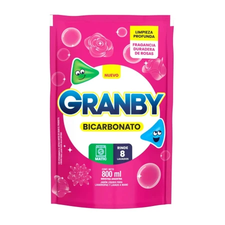JABON LIQUIDO GRANBY 800 ML. BE ROSAS