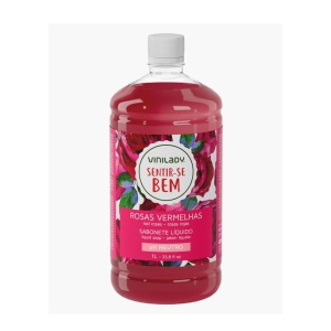 JABON LÍQUIDO 1 LT. VINY LADY ROSAS VERMELHAS