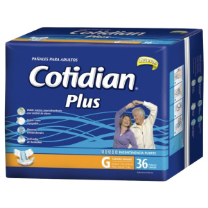PAÑALES COTIDIAN PLUS G x 36
