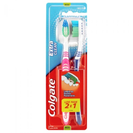 CEPILLO DENTAL COLGATE EXTRA CLEAN X 2
