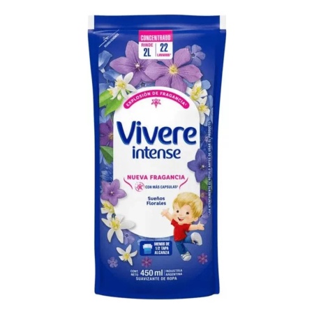 SUAVIZANTE VIVERE 450 ML. SUEÑOS FLORALES DOY PACK