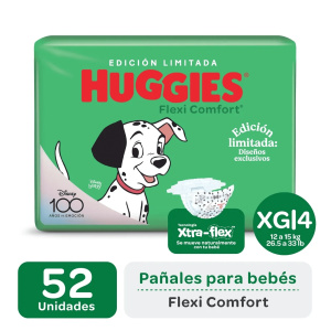 PAÑALES HUGGIES FLEXI COMFORT XG x 52