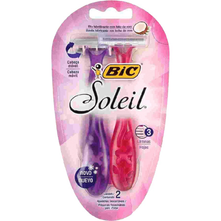 MAQUINA PARA AFEITAR BIC SOLEIL x 2