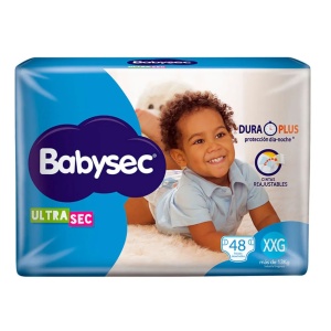 PAÑALES BABYSEC ULTRA JUMBO XXG x 48