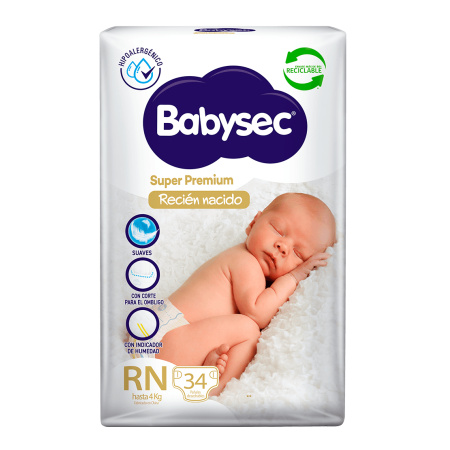 PAÑALES BABYSEC R.N. x 34