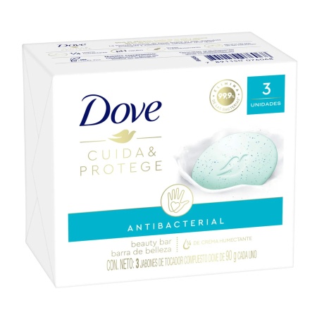 JABON DOVE 90 GR. PROTECION ANTIBACTERIAL X 3