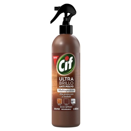 LIMPIADOR CIF ULTRA.BRILLO ANTI POLVO 400 ML. GATILLO