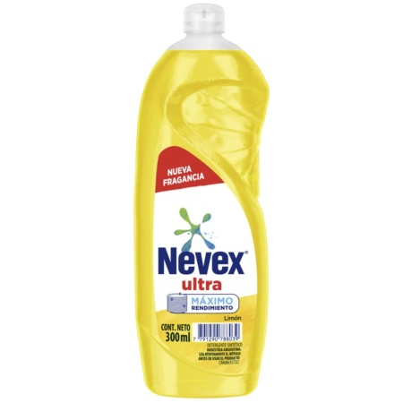 DETERGENTE NEVEX ULTRA LIMON 300 ML.