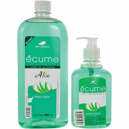 JABON ECUME 980 ML. + 340 ML. CON VALVULA ALOE