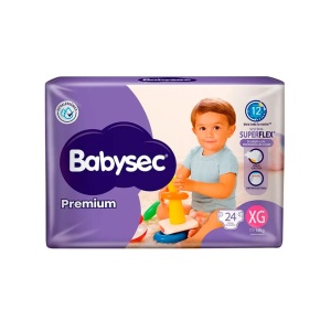PAÑALES BABYSEC ULTA PREMIUM XG x 24