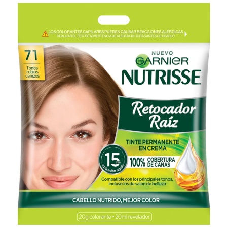 TINTA NUTRISSE RETOCA RAIZ RUBIOS CENIZOS T. 7.1